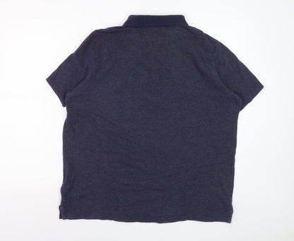 Livergy Men’s Blue Cotton Short Sleeve Polo Shirt XL