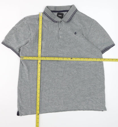 Burton Menswear London Grey Regular Fit Polo Shirt Size L