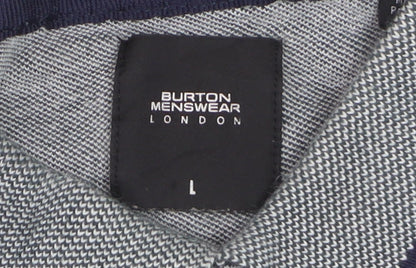 Burton Menswear London Grey Regular Fit Polo Shirt Size L