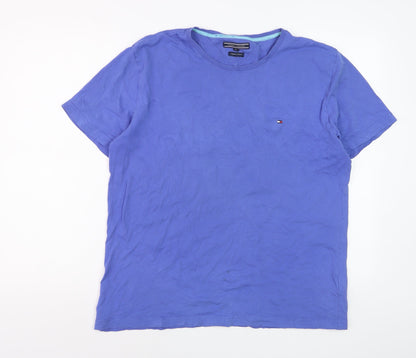 Tommy Hilfiger Men's Blue XL Organic Cotton Crew Neck T-Shirt