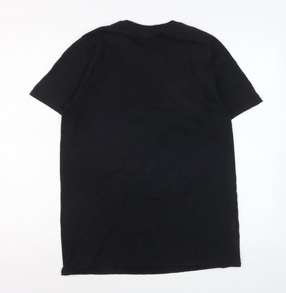 Dark Effects Mens Black Medium Graphic Rock T-Shirt