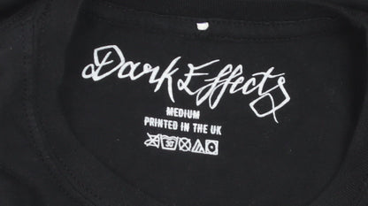 Dark Effects Mens Black Medium Graphic Rock T-Shirt