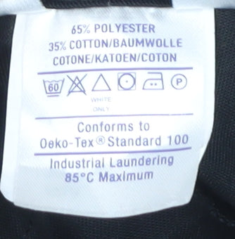 Alsico Men’s Black Cargo Work Trousers 30R Polyester Cotton Blend