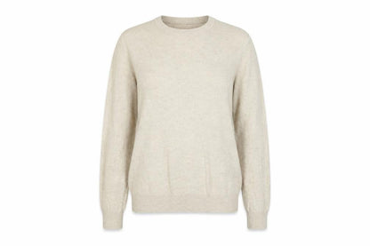 Marks & Spencer Women's Beige Lambswool Crew Neck Jumper Size S