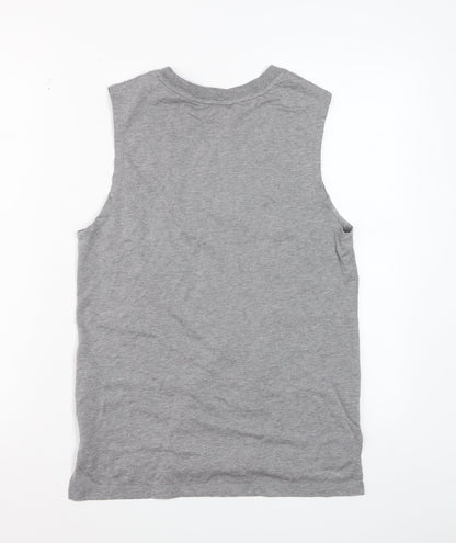 Nike Womens Grey Sleeveless Tank Top XS Basic Sportswear