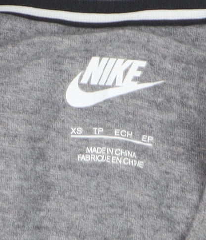Nike Womens Grey Sleeveless Tank Top XS Basic Sportswear