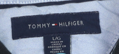 Tommy Hilfiger Women's Black Cropped Polo Shirt Size L