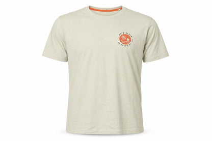 Easy Men Beige Palm Beach Florida Graphic T-Shirt Size L Regular Fit