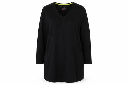 Gudrun Sjödén Women’s Black Organic Cotton V-Neck Shift Dress L
