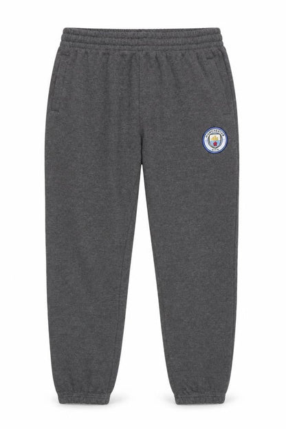 Manchester City Men Grey XL Jogger Trousers Fleece Lined