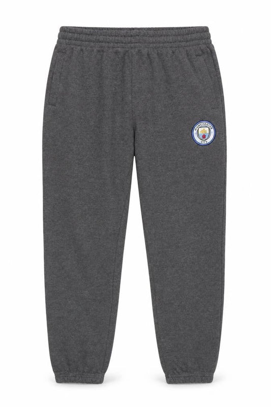 Manchester City Men Grey XL Jogger Trousers Fleece Lined