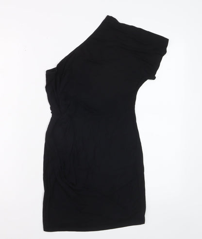 ASOS Women’s Black One Shoulder Bodycon Dress Size 8