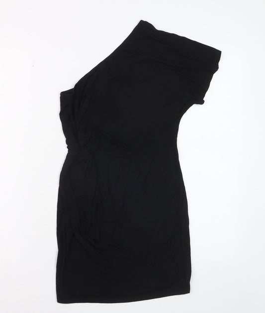 ASOS Women’s Black One Shoulder Bodycon Dress Size 8