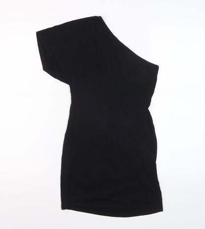 ASOS Women’s Black One Shoulder Bodycon Dress Size 8