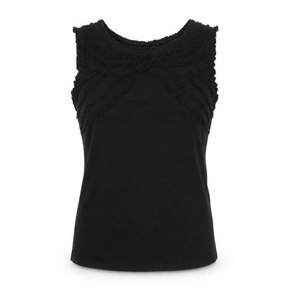 Warehouse Womens Black Sleeveless Basic Top UK 10 Viscose