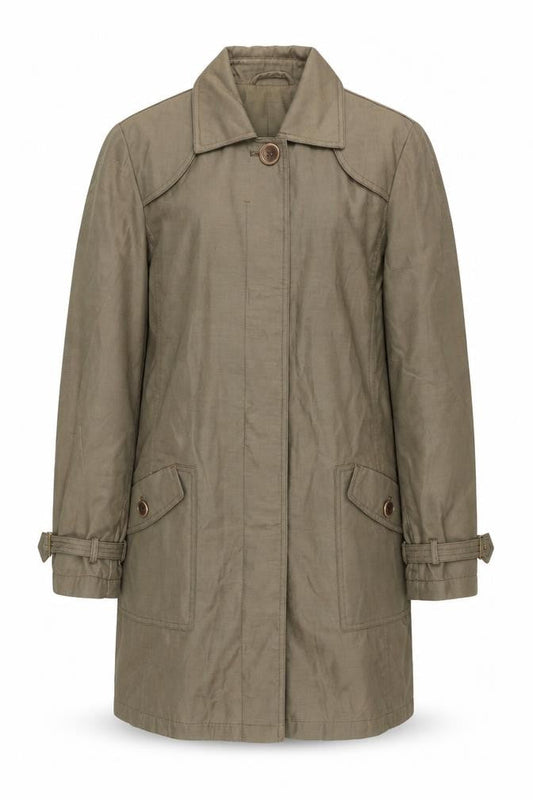 Jones New York Men's Brown Mid-Length Trench Coat Size M