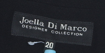 Joella Di Marco Women's Black Size 20 Single-Breasted Blazer