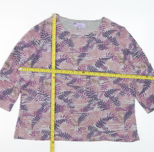 Honor Millburn Women’s Multicoloured Floral Tunic Blouse Size 18