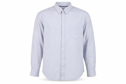 JACHS New York Men's Light Blue XL Dress Shirt Cotton Blend Long Sleeve