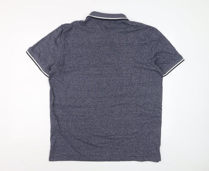 Jack & Jones Originals Men's Blue Short Sleeve Polo XXL Classic Fit
