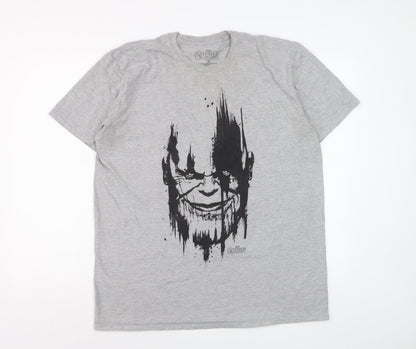 Marvel Avengers Infinity War Grey Graphic T-Shirt Men's XL