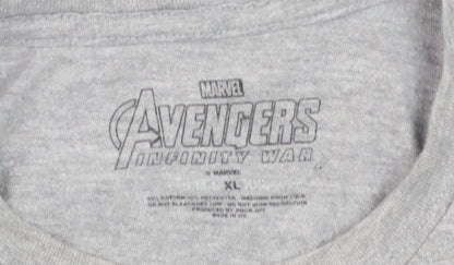 Marvel Avengers Infinity War Grey Graphic T-Shirt Men's XL