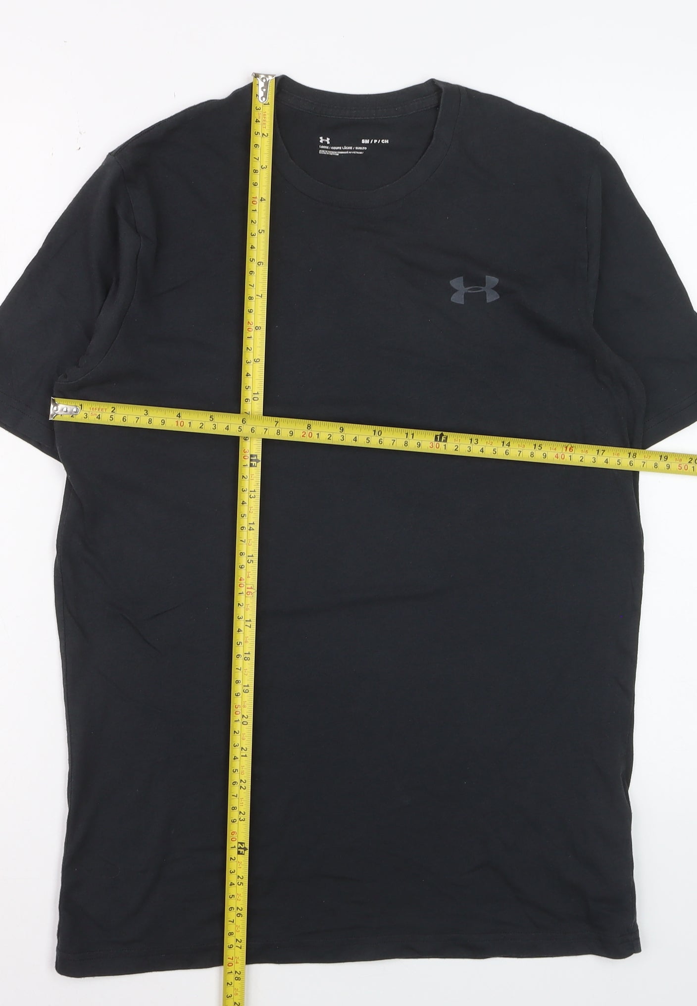 Under Armour Men's Black Small Relaxed Fit T-Shirt