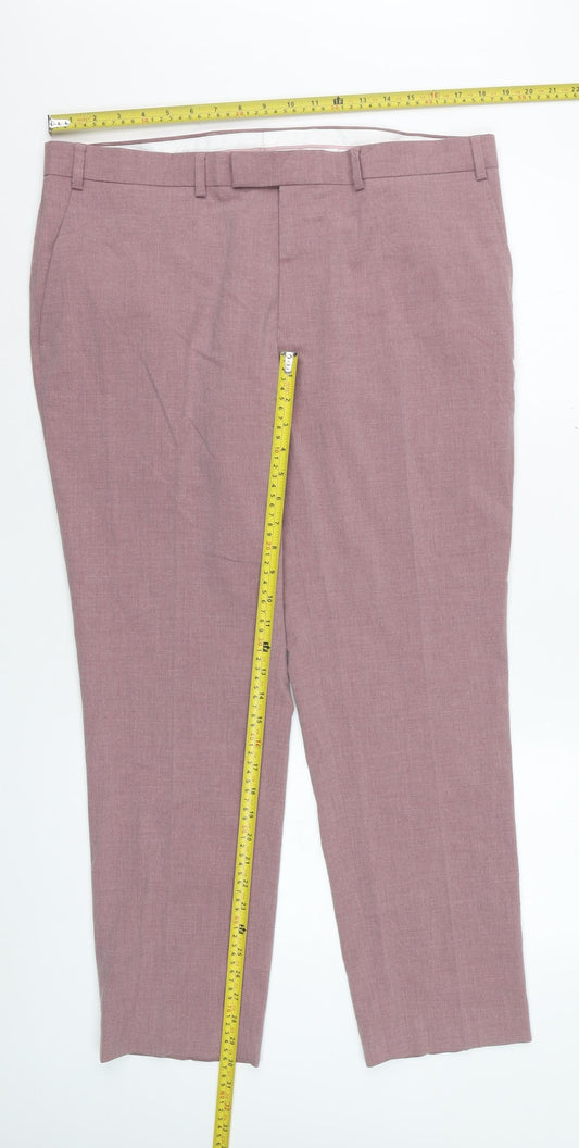 Marks and Spencer Men’s Pink Classic Dress Pants 38W 29L