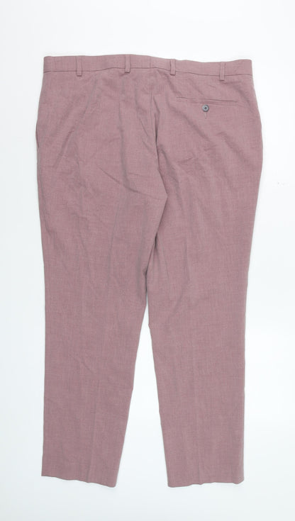 Marks and Spencer Men’s Pink Classic Dress Pants 38W 29L