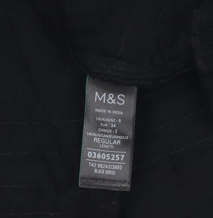 Marks and Spencer Women’s Black Size 6 Fit & Flare Short Dress