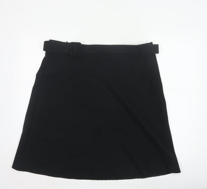 Marks and Spencer Women's Black A-Line Knee Length Skirt Size 18