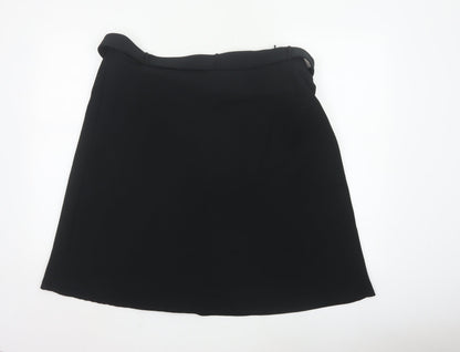 Marks and Spencer Women's Black A-Line Knee Length Skirt Size 18