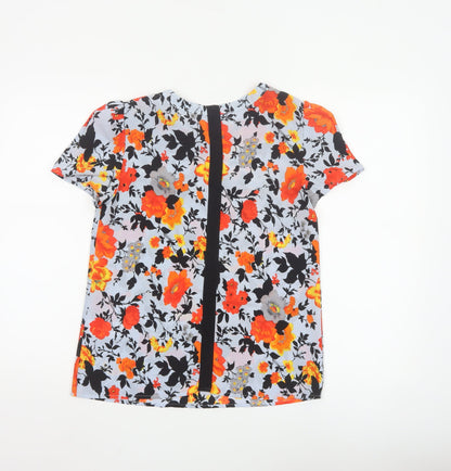 Oasis Womens Multicoloured Floral Tunic Blouse Size 8