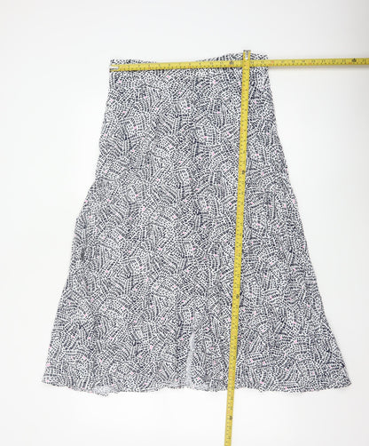 Marks and Spencer Women's Multicoloured A-Line Midi Skirt Size 12