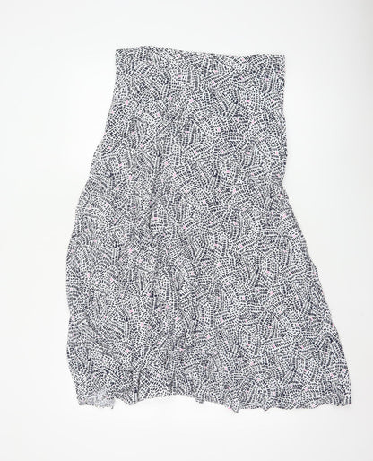 Marks and Spencer Women's Multicoloured A-Line Midi Skirt Size 12