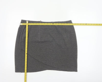 Pepperberry Women's Grey Size 18 Pencil Short Skirt