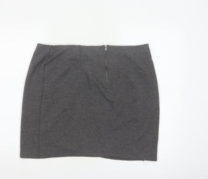 Pepperberry Women's Grey Size 18 Pencil Short Skirt