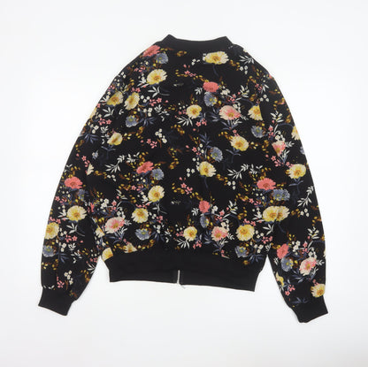 New Look Women’s Multicoloured Floral Bomber Jacket Size 12