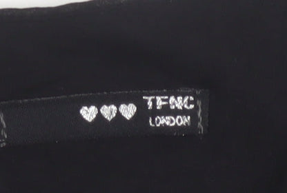 TFNC London Women's Black Sequin Short Bodycon Party Dress Size S