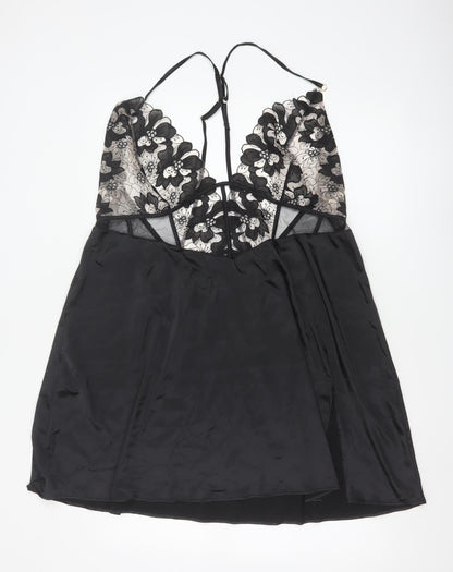 Ann Summers Womens Black XXL Lace Chemise Adjustable Straps