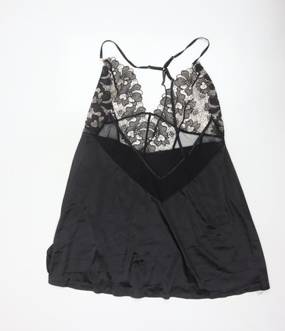 Ann Summers Womens Black XXL Lace Chemise Adjustable Straps