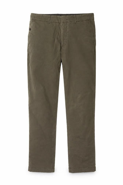 Jigsaw Men's Brown Chino Trousers Size 34 Regular Fit Cotton Blend