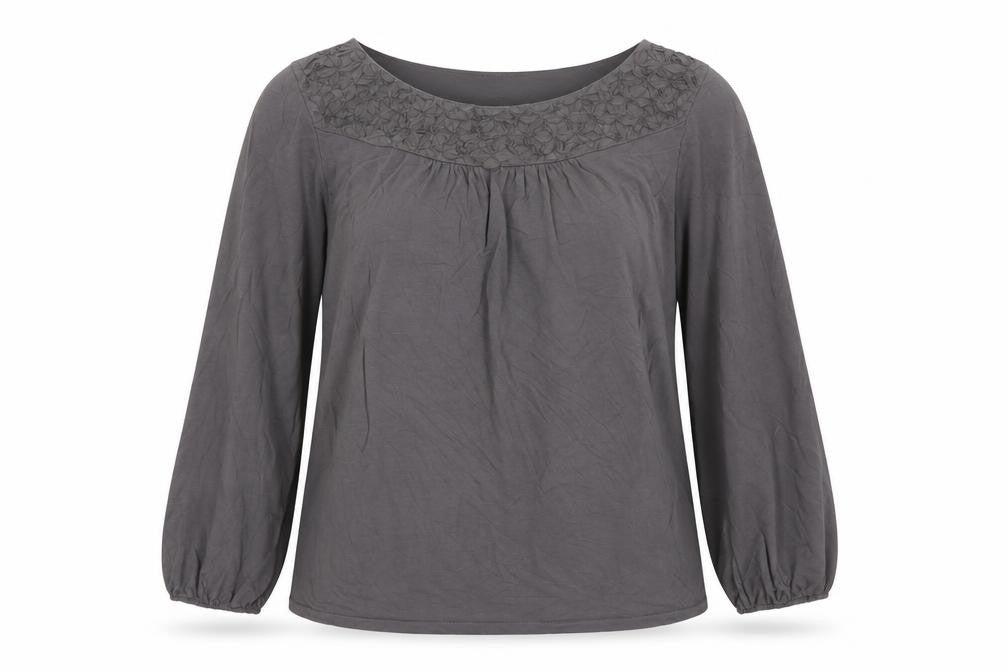 Boden Women's Grey Tunic Style Silk Blend Blouse UK 6