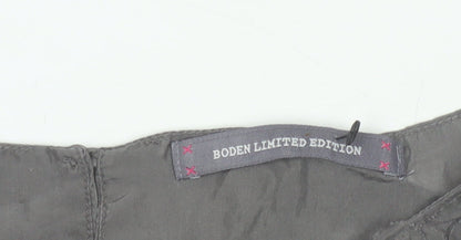 Boden Women's Grey Tunic Style Silk Blend Blouse UK 6