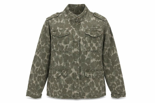 Hush Womens Green Camouflage Military Jacket Size 12