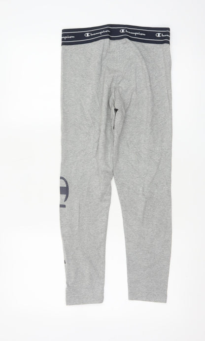 Champion Women’s Grey Small Logo Elastic Waist Leggings