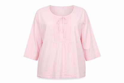 Shapely Figures Women Pink 3/4 Sleeve Tunic Blouse Size 20/22