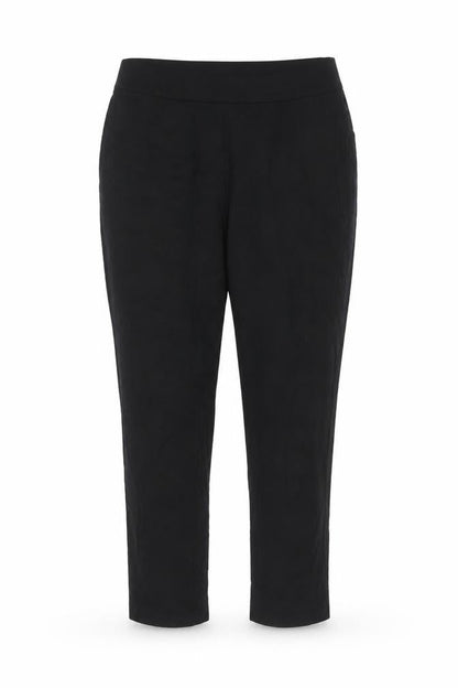 Marks and Spencer Women Black Size 14 Regular Straight Leg Trousers