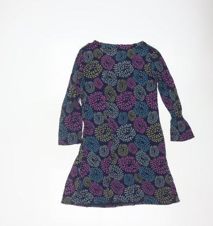 White Stuff Women's Multicoloured Floral Tunic Top Size 10 Viscose Blend