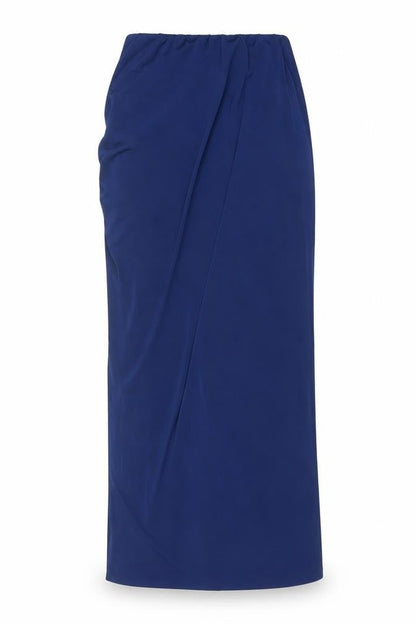 Pull & Bear Women's Blue Midi Stretch Pencil Skirt Size M
